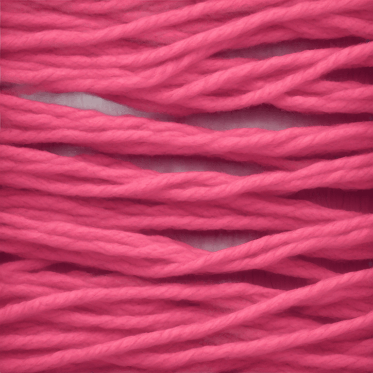 Pink yarn skein emoji form emoji