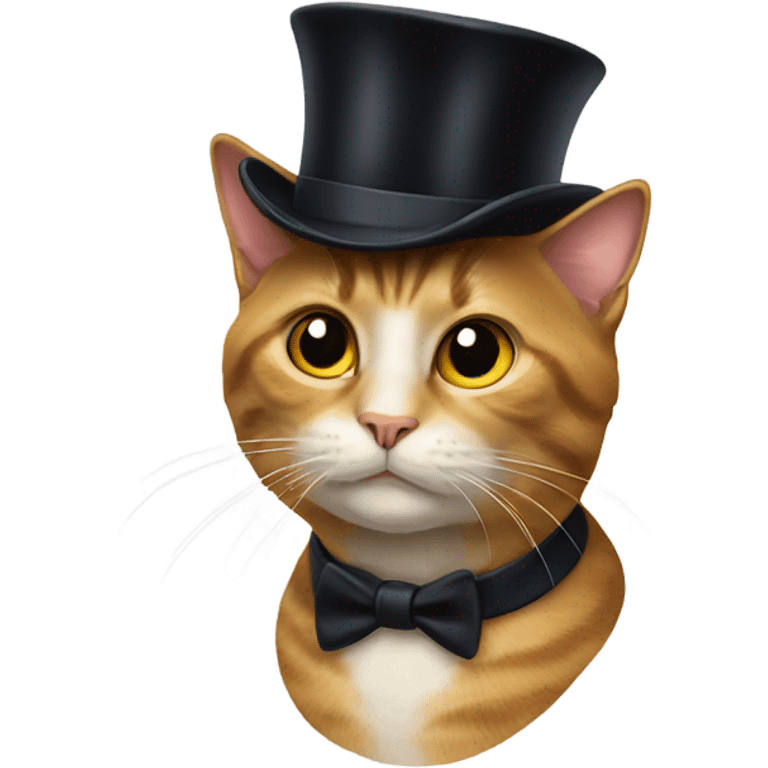 cat with a tophat emoji