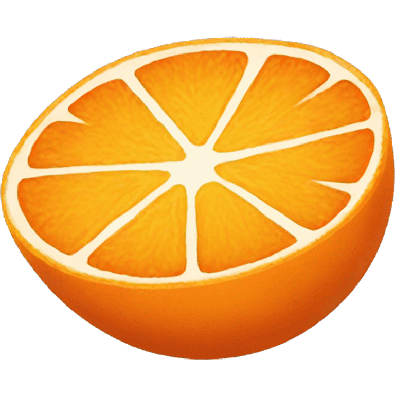 tangerine slice emoji