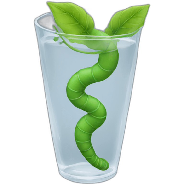 worm with vine glass emoji