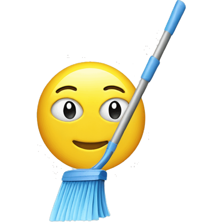 cleaning smiley face emoji