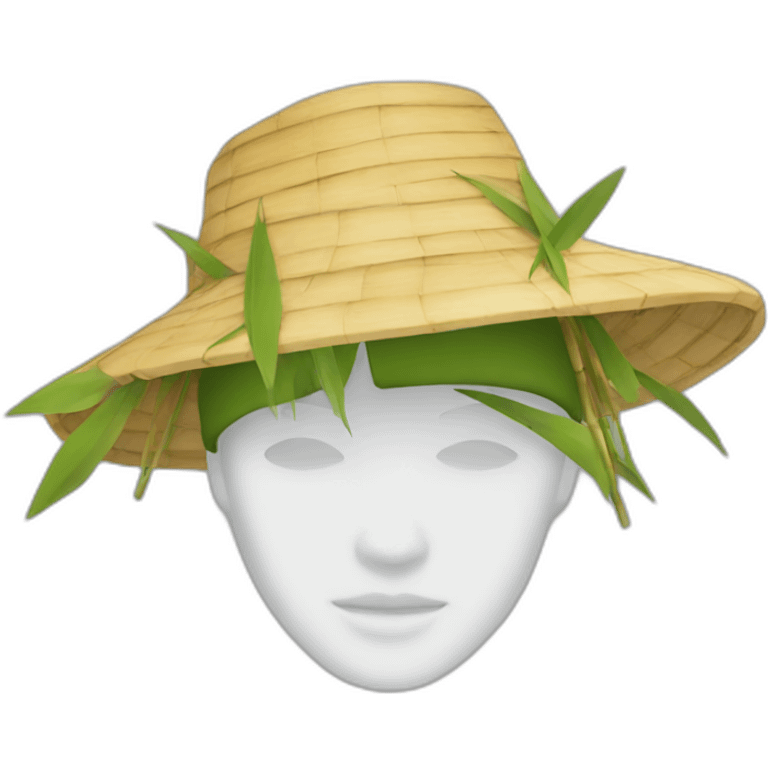 bamboo hat emoji