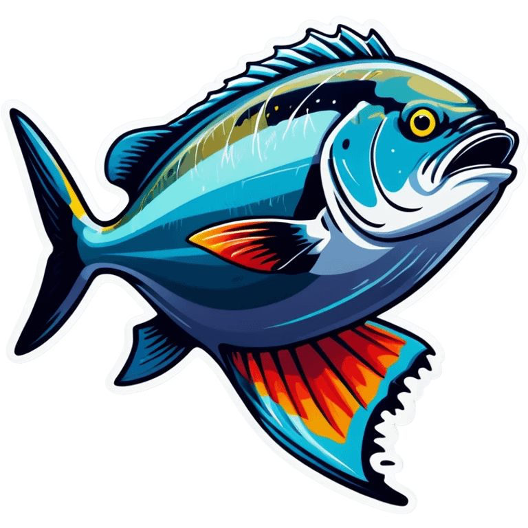 angry giant trevally fish emoji