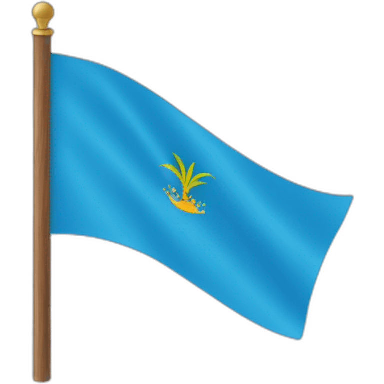 Blue flag of Eritrea  emoji