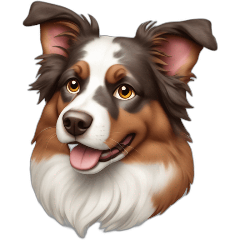 red merle australian sheperd emoji