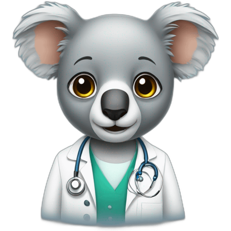 koala doctor emoji