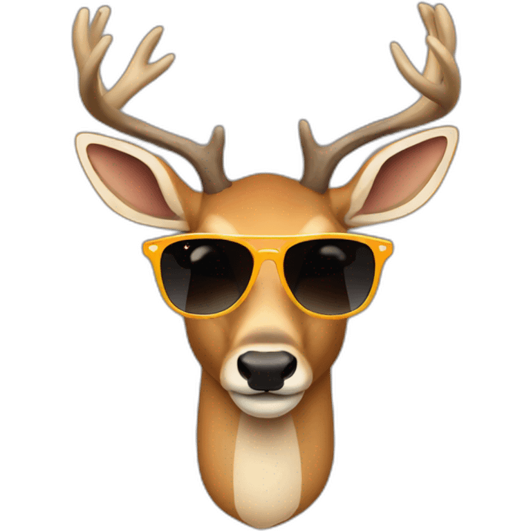 deer with sunglases emoji