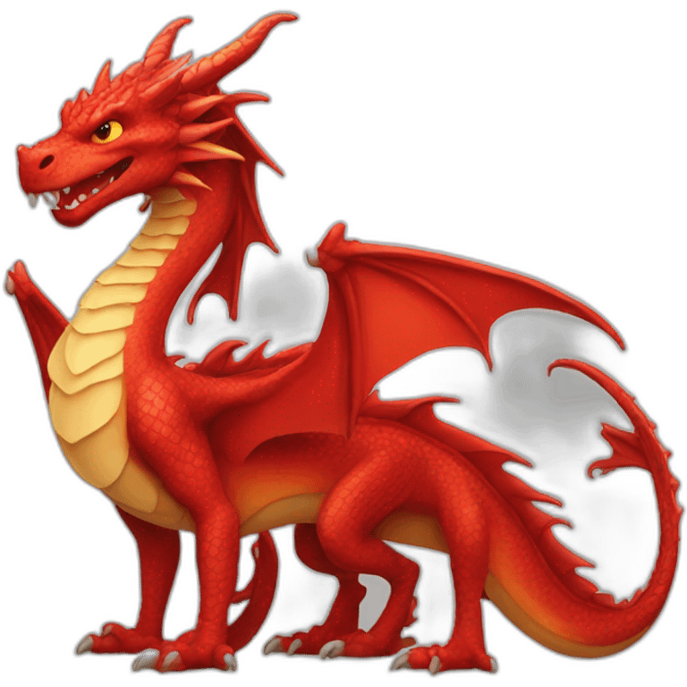 red dragon with an attitude emoji