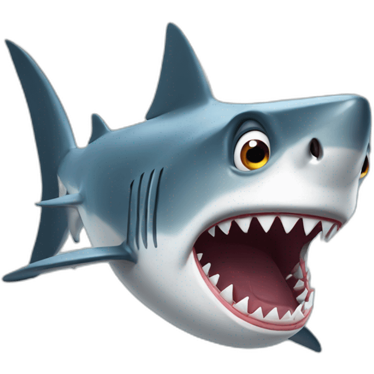 shark shocked emoji