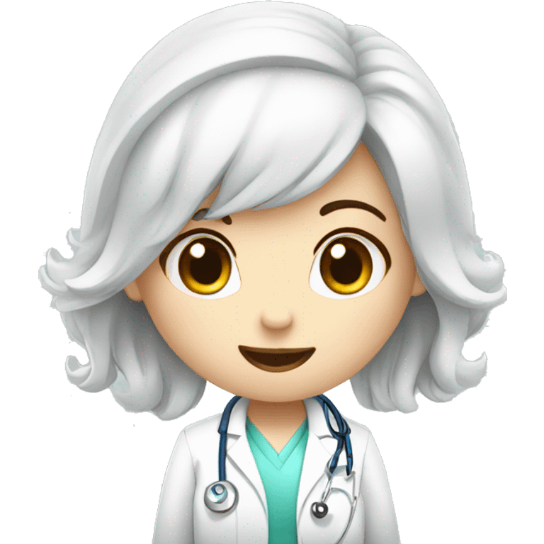  tooth cute doctor girl emoji