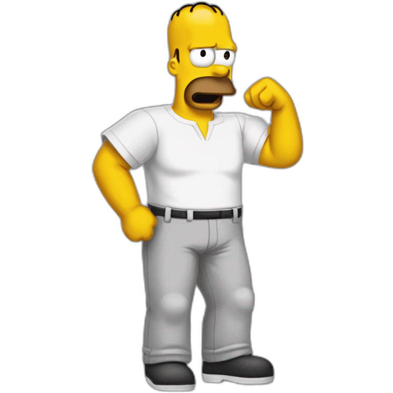 Homer au foot emoji