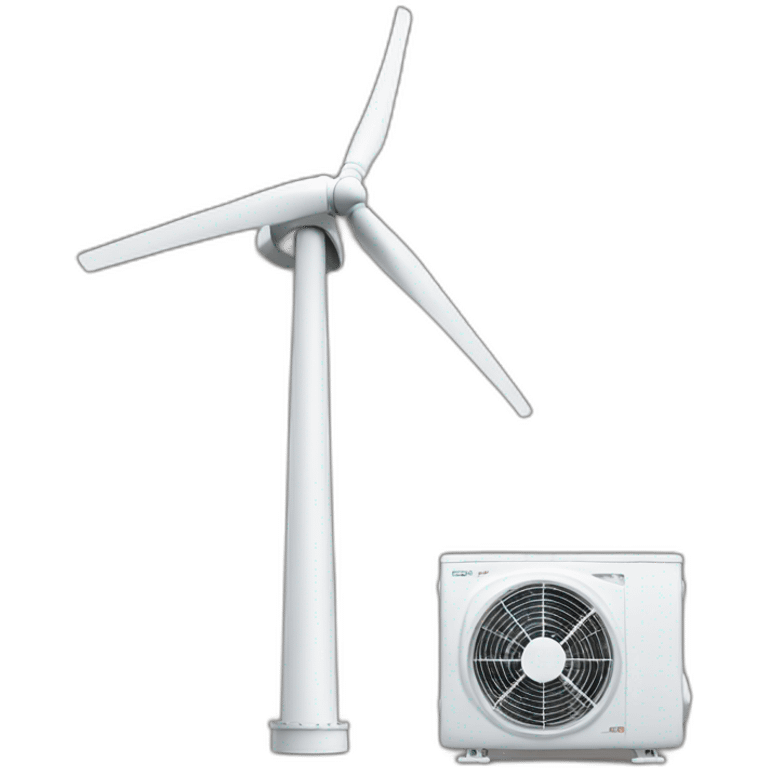 wind turbine and alternator emoji