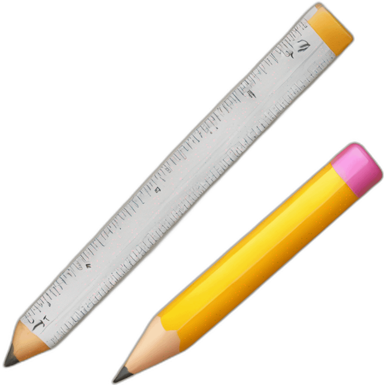 pencil and ruler crossed emoji