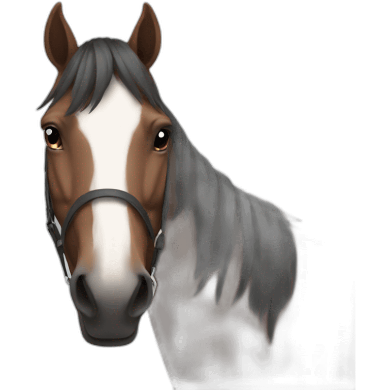 Generate horse with charter emoji