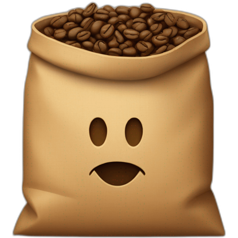 bag with coffee beans emoji