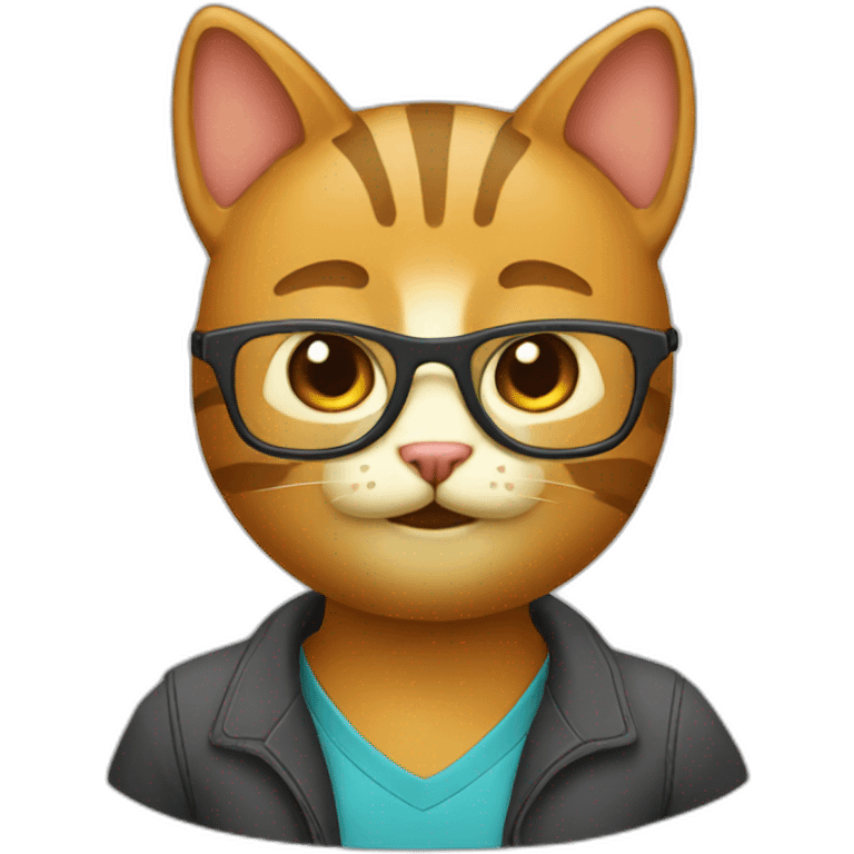 Cat programmer emoji