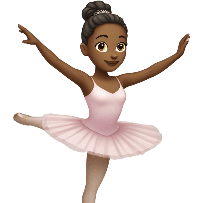 African-American ballerina ￼ emoji