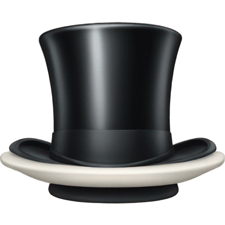 dish with a top hat emoji