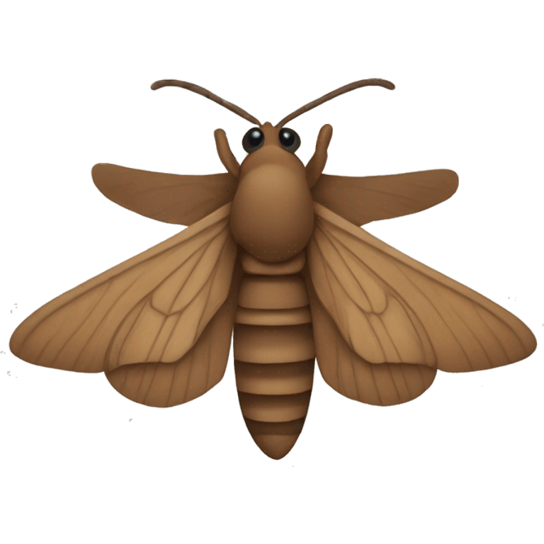 brown moth emoji