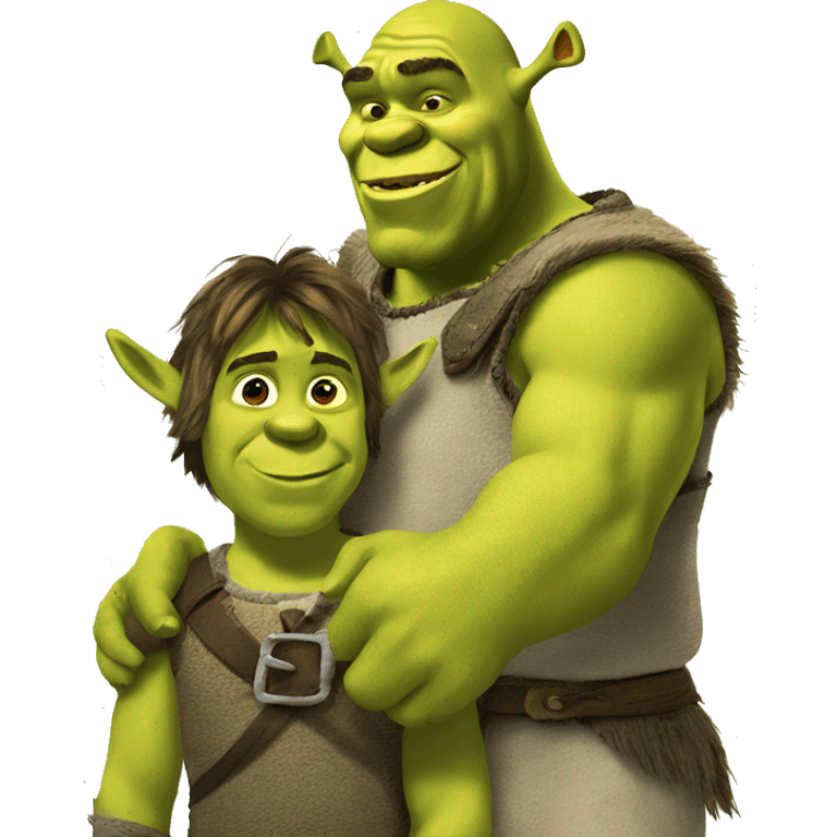 Shrek and donkey emoji