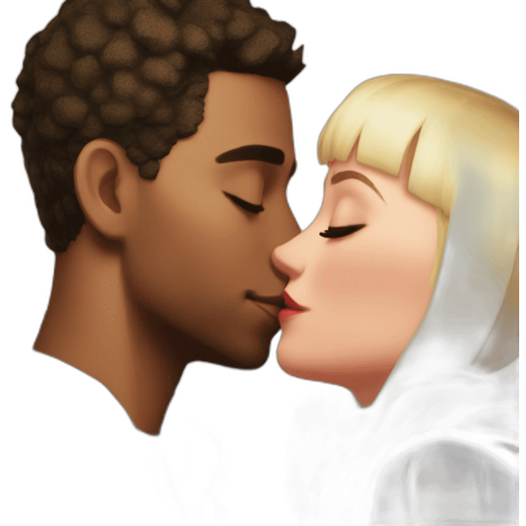 Miles morales kissing gwen emoji