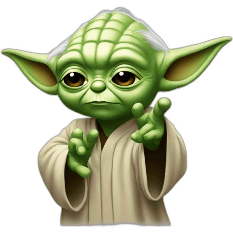 yoda make a dab emoji