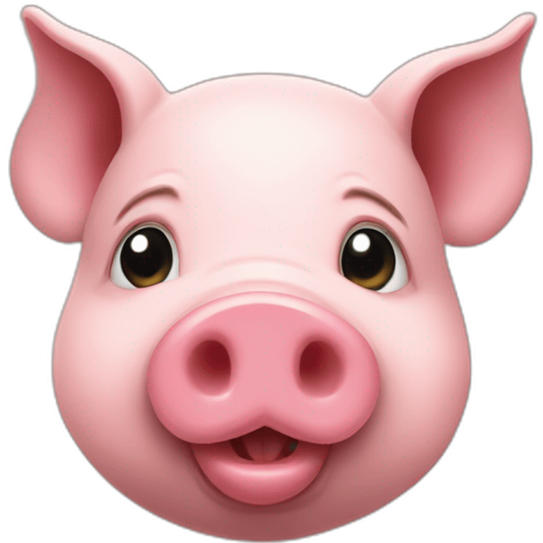 realistic pig emoji