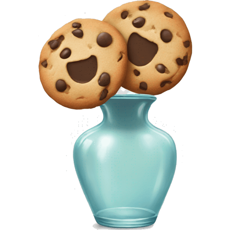 Cookies in a clear vase emoji