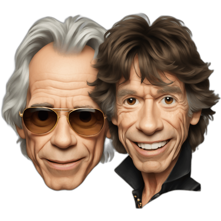 keith richards and mick jagger emoji