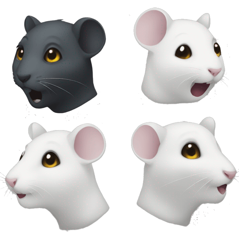 The band Ghost as rats emoji