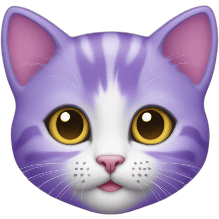 Purple kitten emoji