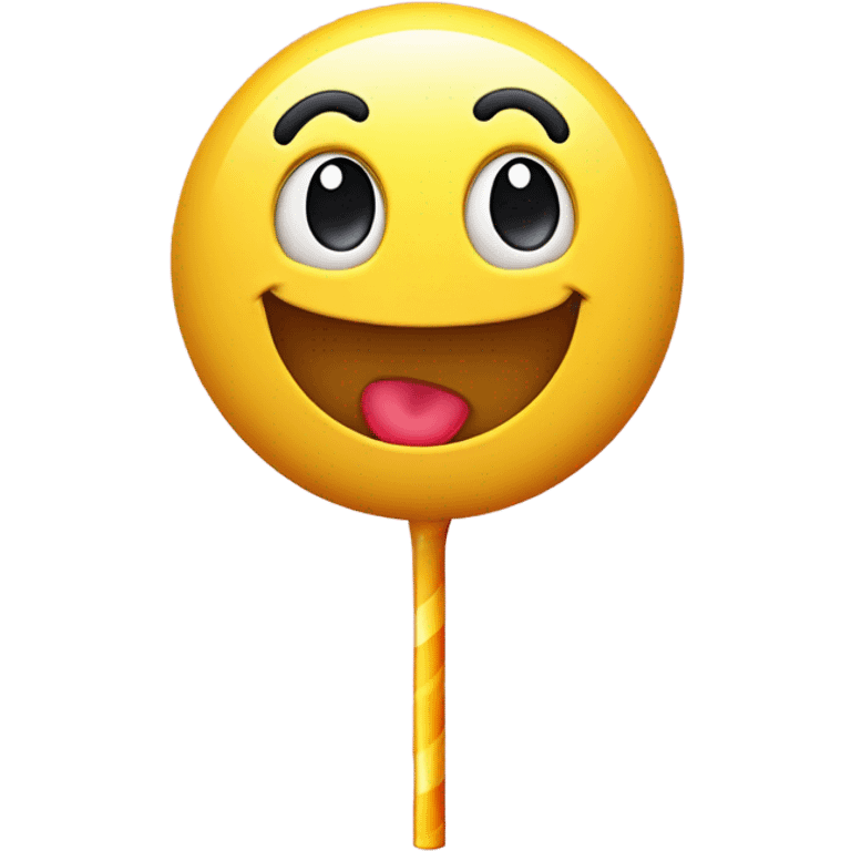 Lollipop smiley  emoji