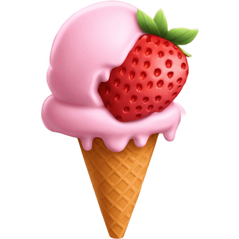 Strawberry

Ice cream emoji