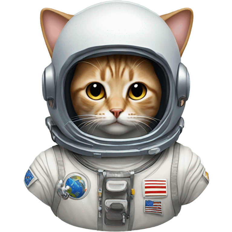 Cat astronaut emoji