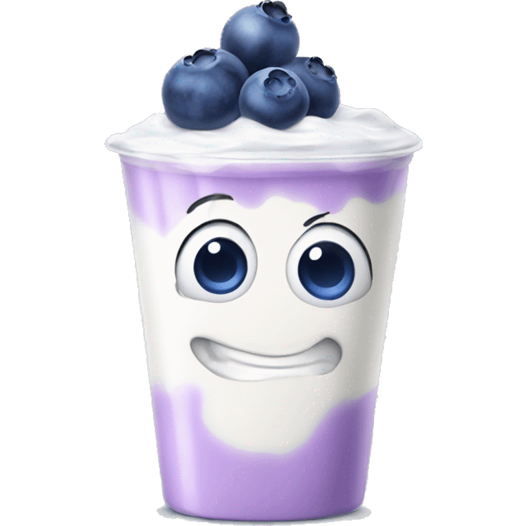 Blueberry yogurt  emoji