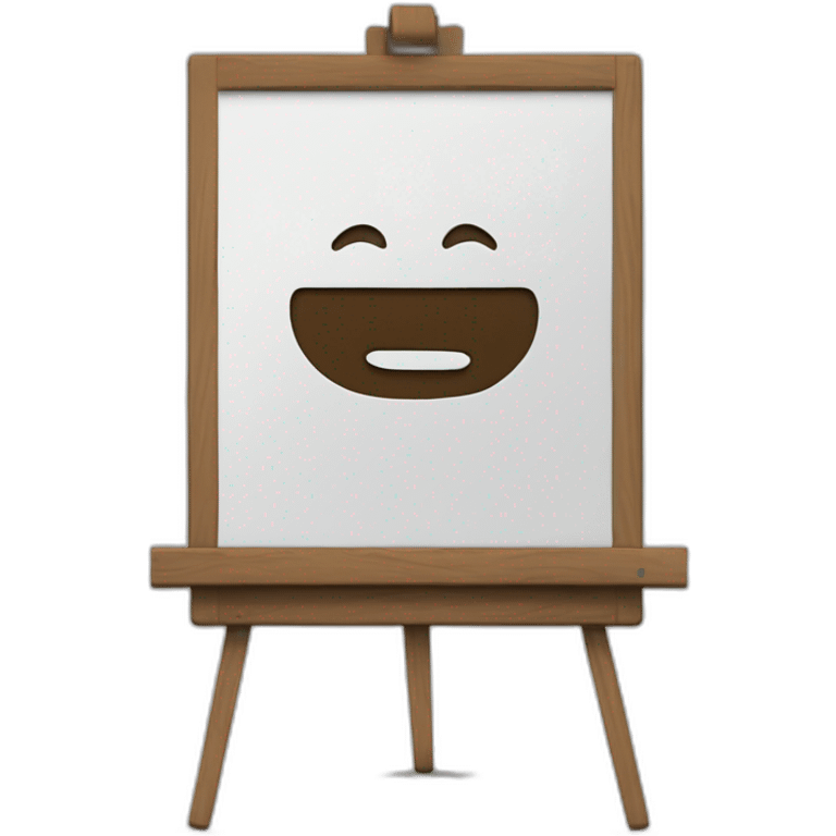 marker board Flipchart without face emoji