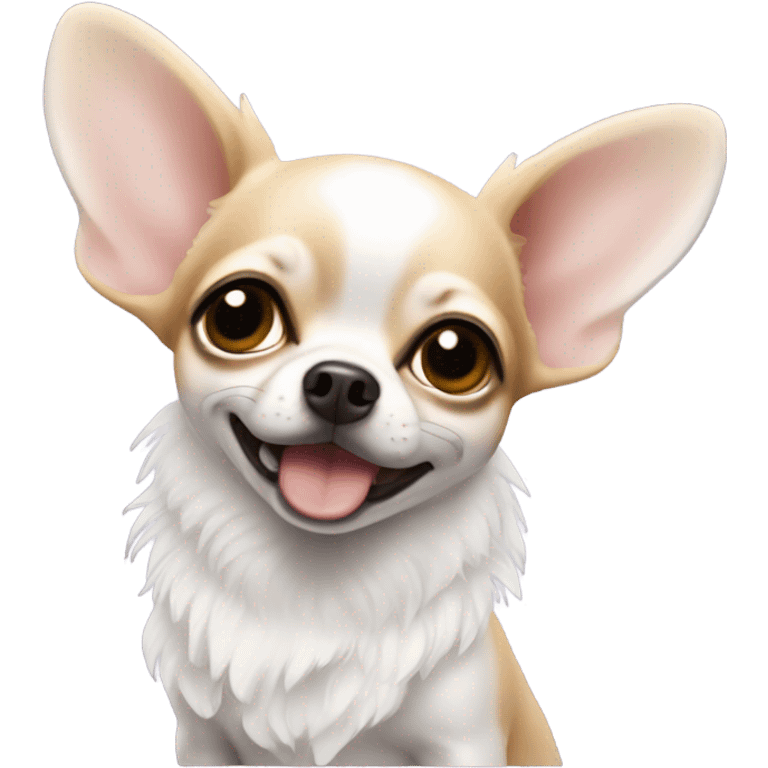 Angel wings chihuahua emoji