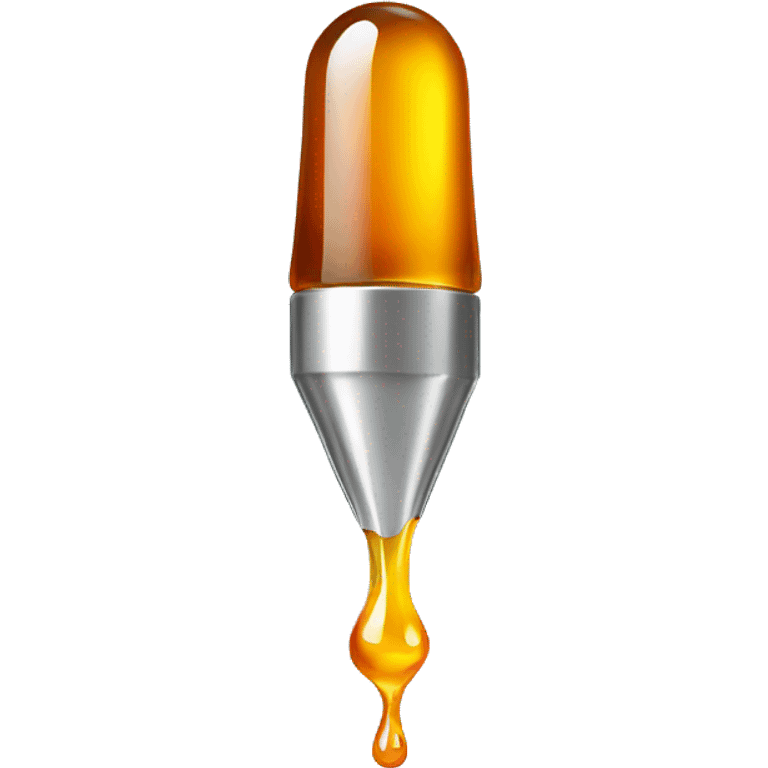 needle with amber liquid inside emoji