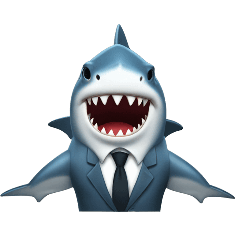 shark at a podium emoji