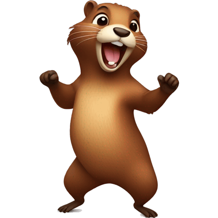 beaver dancing emoji