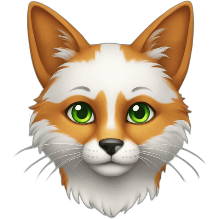 Cat-fox-greeneyes emoji