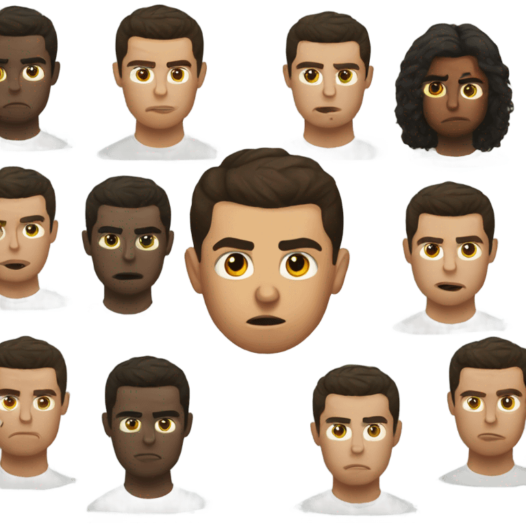 Cristiano Ronaldo sad emoji