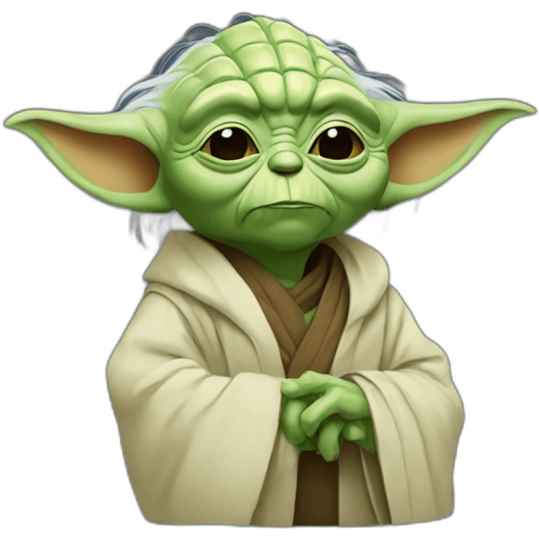 yoda doing a tribute emoji