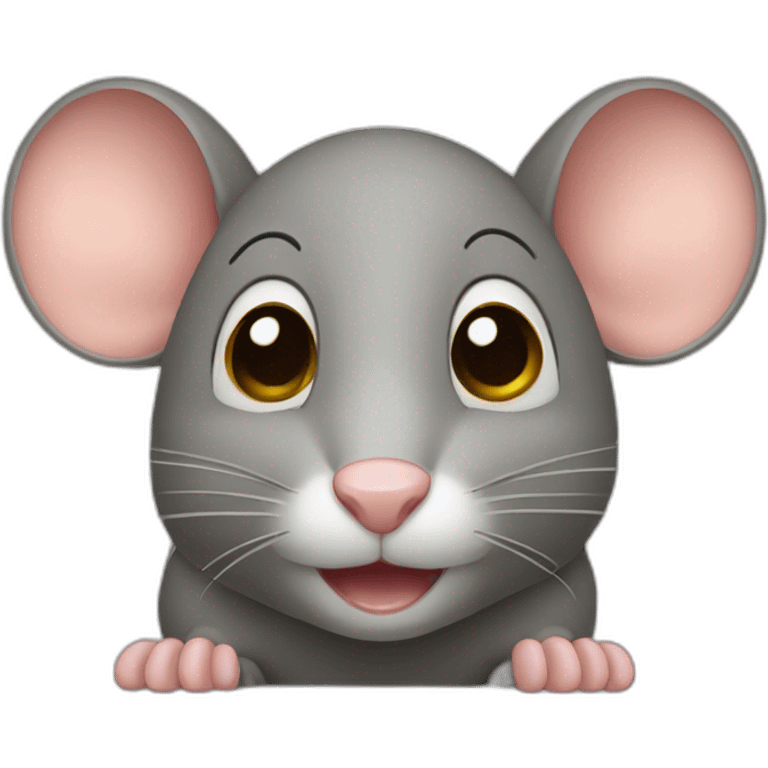 mouse with small nouse and eyes emoji