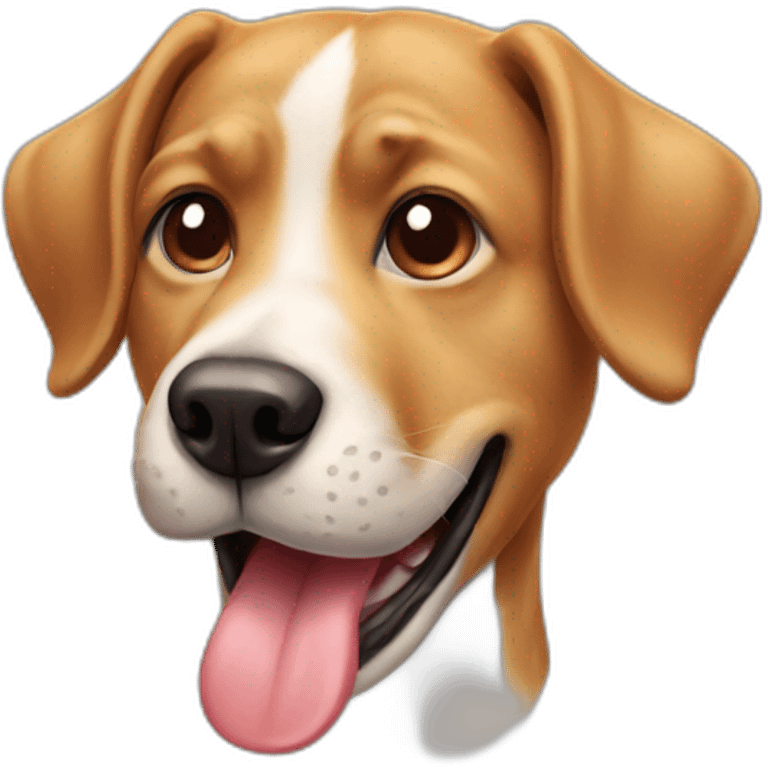 Dog with tounge out emoji