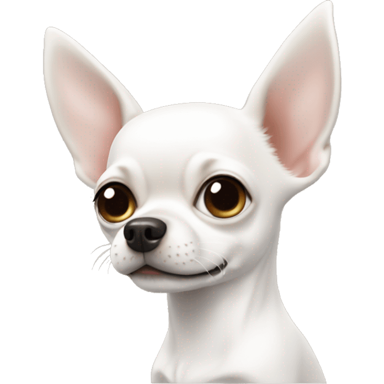 White chihuahua  emoji