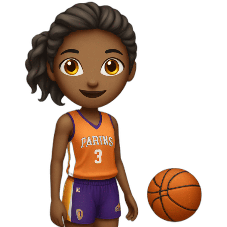 basketball girl player  emoji