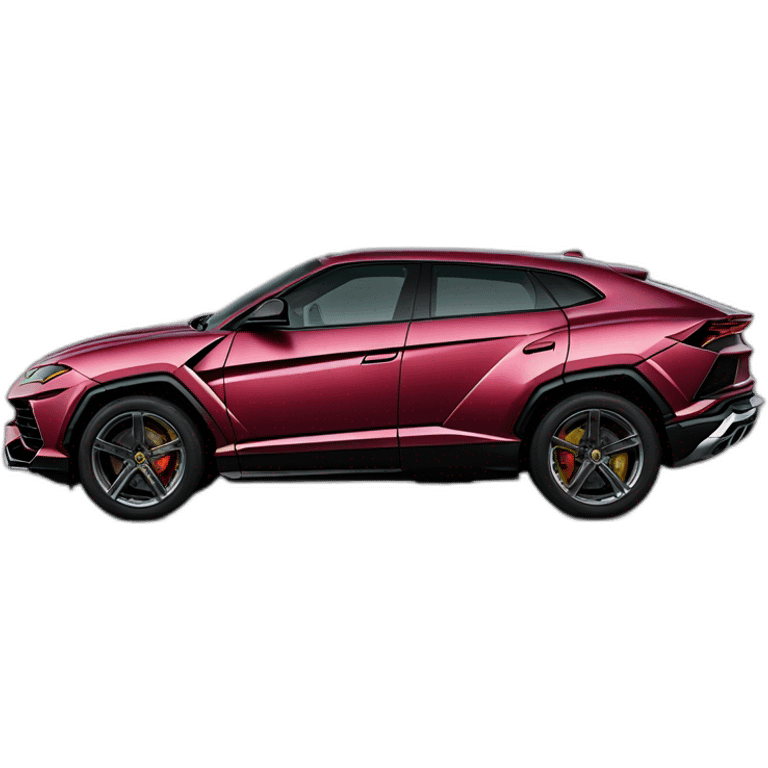 Lamborghini urus with khamzat chimaev up Of the car emoji