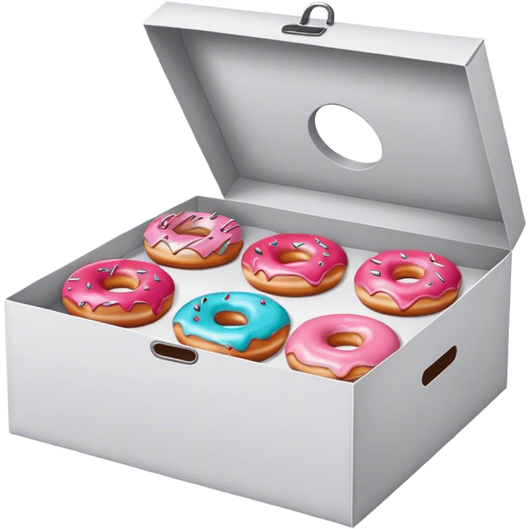 box of donuts emoji