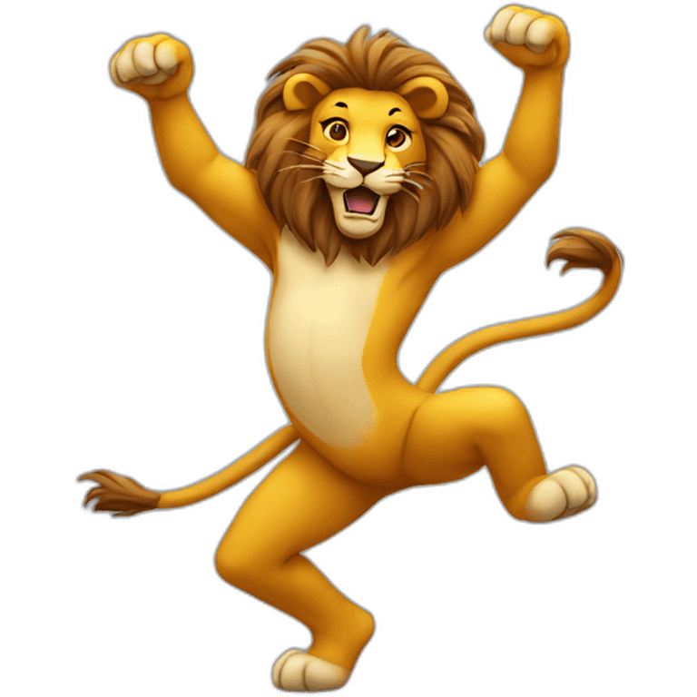 Dancing lion emoji